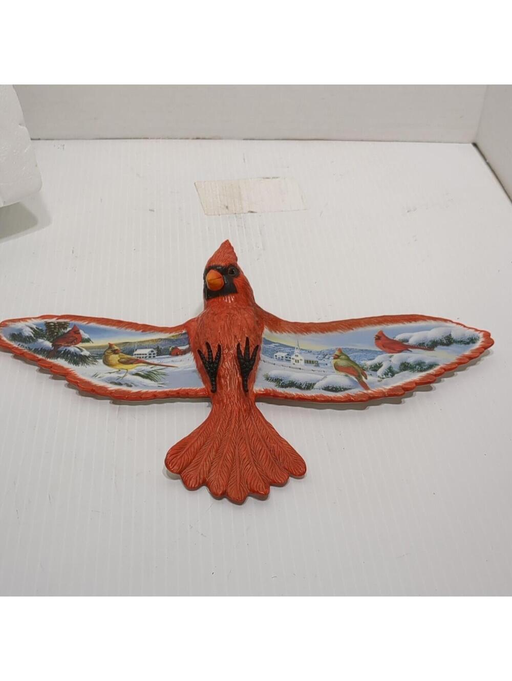 THOMAS KINKADE WINGS OF SERENITY CARDINAL TREASURED WING 2004 FIRST ISSUE COA!